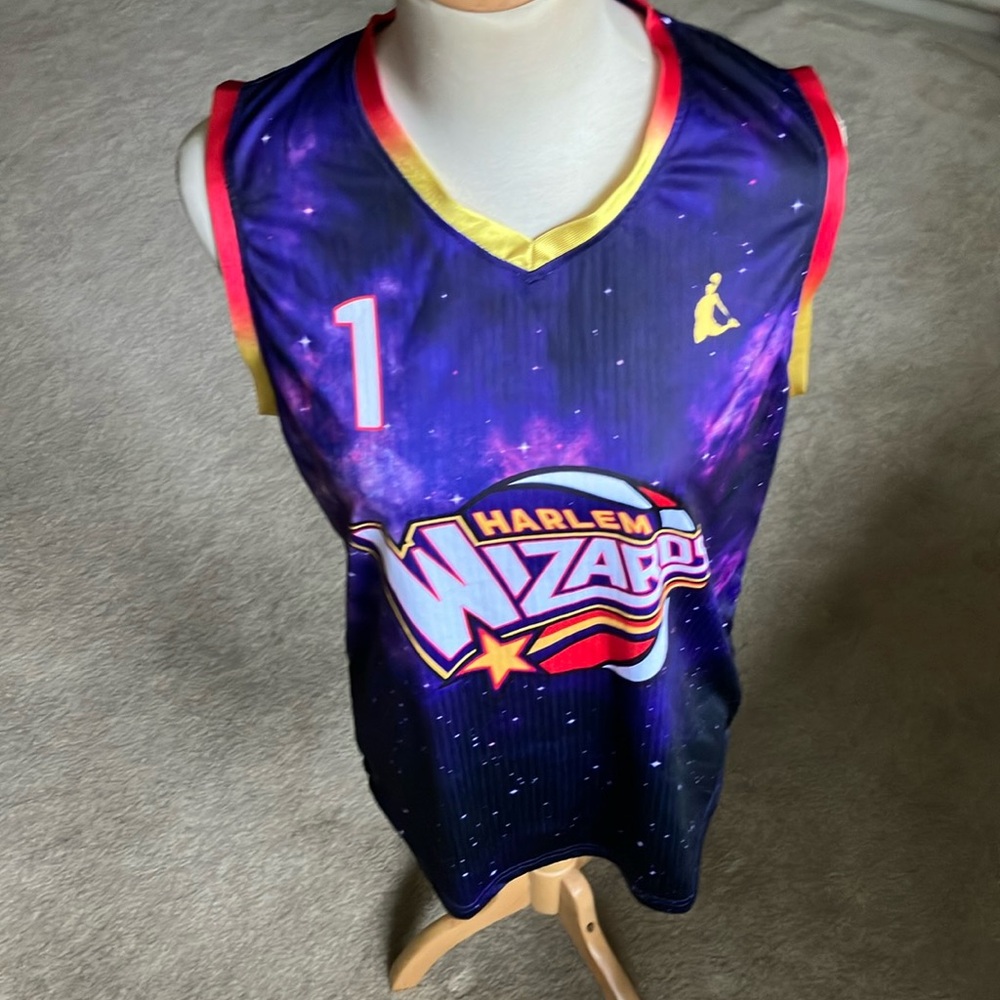 1 Harlem Wizards Basketball Jersey size Adult Small